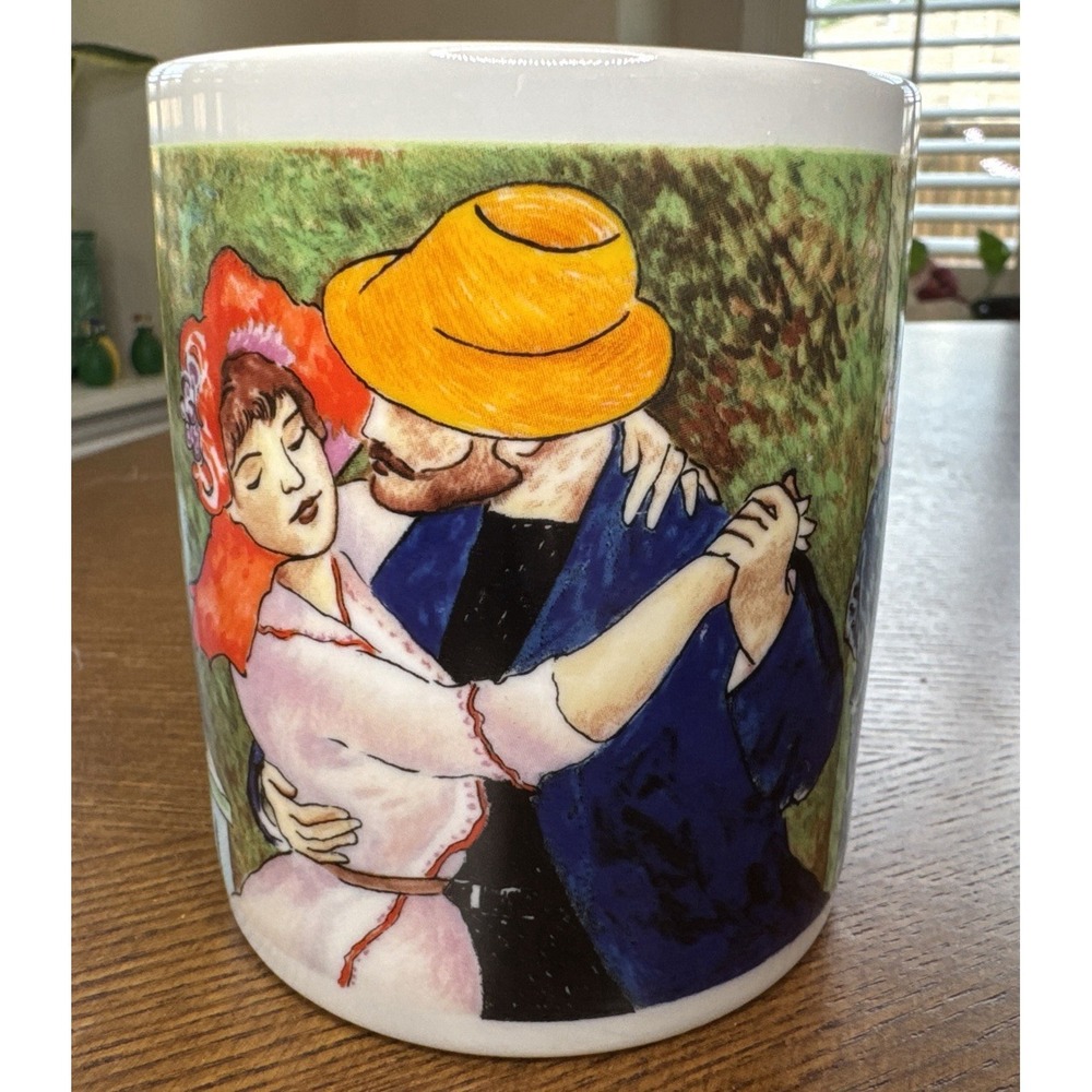 Dance At Bougival by Renoir CHALEUR Master Romantics Mug by D. Burrows 14 oz.